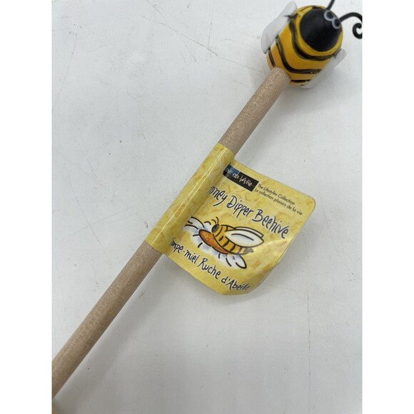 The Lifestyles Collection Bee Honey Dipper Beehive Wood Bsh - Picture 4 of 12